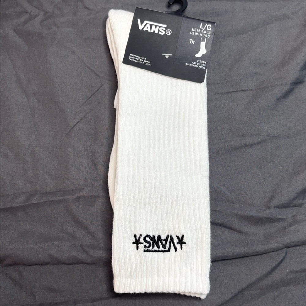 Vans White Graphic Men's Socks